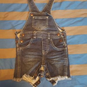 Infant girl jean overalls